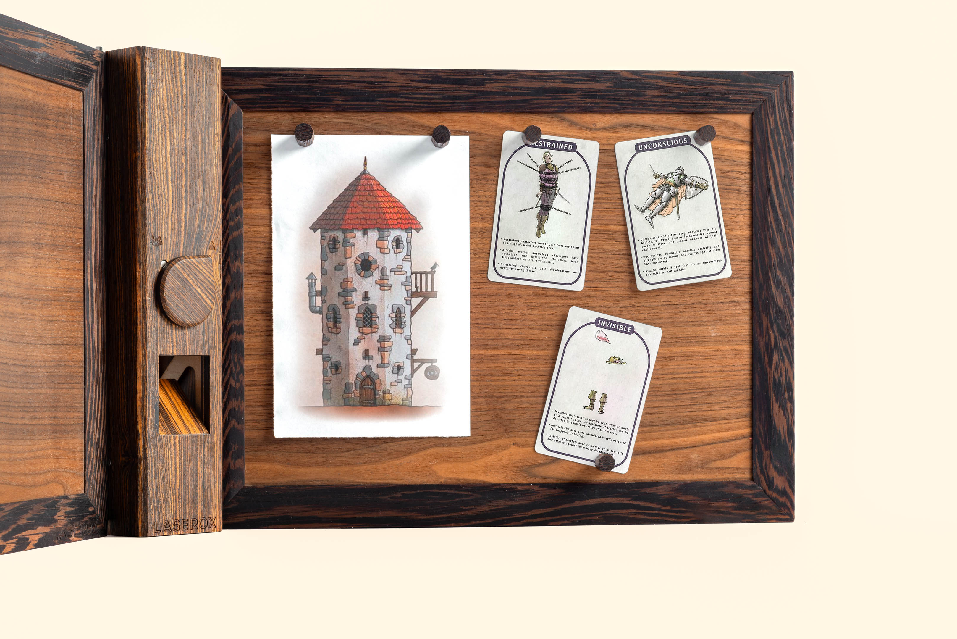 Wooden Magnetic Panel with pins